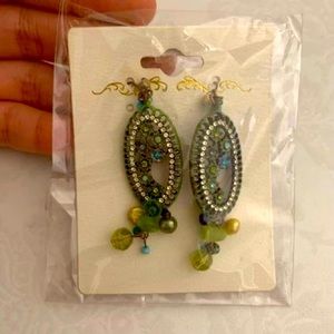 Intricate boho sparkle earrings